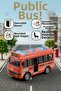 Toy Bus Doors Can Be Opened, Sliding, Battery-Free, Safe Minibus Car