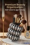 Makeup Organizer Makeup Brush Holder Makeup Organizer Organizer Silver Antique Color Model 75 - 6