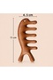 Sandalwood Scalp Massage Comb Wooden Gua Sha Head Leather Si Meridian Acupressure Massage Comb At-139 - 8