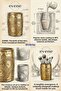 Makeup Organizer, Makeup Brush Holder, Makeup Organizer Set, Gold Antique Finish, Model 12 - 3