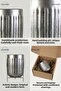 Makeup Organizer, Makeup Brush Holder, Makeup Organizer Set, Antique Silver Finish, Model 11 - 8