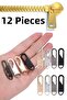 Zipper Slider Zipper Head Suitcase School Bag Si Replacement Head 12 Pieces