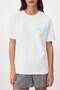 Ecru Printed Oversize/Wide Fit Short Sleeve 100% Cotton Knitted T-Shirt Twoss26Ts00116 - 3
