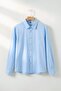 Mavi Normal Kalıp/Regular Fit Poplin Yazlık Erkek Dokuma Gömlek TMNSS26GO00030 - 4