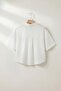 White Short Sleeve Cropped Cotton Pcs Muslim Shirts Tdrss26Go00036 - 6