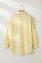 Yellow Oversized Daisy Embroidered Muslin P Cotton Shirt Tdrss26Go00027 - 5