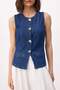 Mavi Fitted %100 Pamuklu Denim Yelek TWOSS26YE00037 - 3
