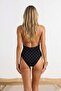 Pack of Polka Dot V-Neck Covered Floral Appliqué Regular Swimsuits Tbess26Ma00053 - 4