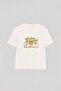 Ecru Unisex Capybara Printed Knitted T-Shirt Tkdss26Ts00065 - 5