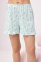 Blue Floral Ruffle Knitted Pajamas Set Thmss26Pt00148 - 3