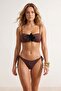 Brown Strapless Covered Floral Applique Normal Waist Regular Bikini Set Tbess26Bt00019 - 2