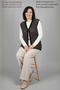 Knitwear Large Size Women's Spring Summer Cold Thread Lycra Jacquard Mother Mercerized Black Vest - 6