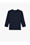 T-Shirt Dinosaur Printed Long Sleeve Crew Neck Cotton - 4
