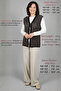 Knitwear Large Size Women's Spring Summer Cold Thread Lycra Jacquard Mother Mercerized Black Vest - 7