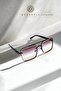 Berc Unisex Luxury Smoked Yellow Glass Black Frame Sunglasses - 5
