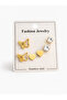 Gold Imported Steel Earring Set
