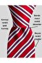 Red White Striped 7.5 cm Wide Red Silk Tie - 2