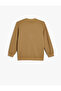 Round Neck Zipper Closure Cotton Jacket - 3