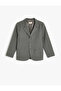 Classic Lapel Pocket Detail Long Sleeve Button down Blazer School Jacket - 3
