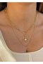 North Star Cat's Eye Gold Combination Necklace - 3