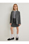 Classic Lapel Pocket Detail Long Sleeve Button down Blazer School Jacket - 2