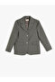 Classic Lapel Pocket Detail Long Sleeve Button down Blazer School Jacket - 3