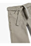 Wide Leg Jeans with Belt Pocket Detail - 3
