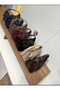 Women's Shoulder Bag Burgundy - 5