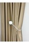Metal Curtain Rod Bracket Mounted on Cornice White 1 Piece (Easy Installation Without Drilling) - 2