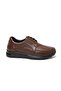 Men's Leather Full Comfort Casual Shoes K572 - Brown - 41