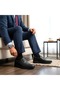 Men's Leather Comfort Casual Shoes S571 - Black - 43 - 5
