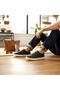 Men's Leather Laceless Comfort Casual Shoes C11764 - Black - 41 - 4