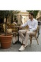 Men's Leather Casual Shoes C15003 - Cream - 44 - 4