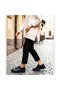 Women's Leather Casual Shoes S5226 - Black - 38 - 5