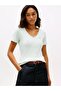 Slim Fit V - Neck Organic Cotton T-Shirt - 5