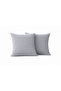 Gray Cushion Cover 45X45 cm Set of Two Decorative Pillow Covers Modern Sofa Cushion - 3