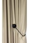 Metal Curtain Rod Bracket Mounted on Cornice Black 1 Piece (Easy Installation Without Drilling) - 2