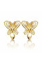 Gold Color Füsun Butterfly Earrings