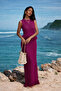 Plum Tassel Detailed Lace-Like Knit Knitwear Set 10086 - 2