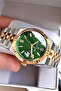 Premium Original Men's Wristwatch Waterproof Silver Green Color Steel Band Dke2006C5 - 6
