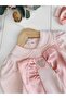 100% Cotton Baby Girl Long Sleeve Transitional Jumpsuit with Headband - 3