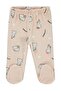 Kedil Printed Booties for 1-6 Months Single Bottom Baby - Powder