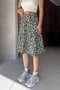 Women's Midi Length Patterned Wrap Skirt