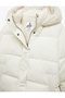 Hooded Inflatable Jacket with Zippered Plush Interior and Snap Button Pockets - 5