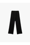 Elastic Waist Basic Wide Leg Trousers - 2