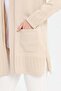 Women's Knitwear Araboy Summer Thin Jacket Beige - 5
