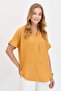 Women's Collar Stoned Maroken Shirt Mustard - 7