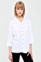 Women's Flap Pocket Shirt White - 7
