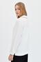 Women's Polo Neck Long Sleeve Shirt Ecru - 4