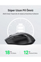 4000 DPI Dual Mode 2.4GHz Kablosuz ve Bluetooth Sessiz Optik Mouse, 90855 - 7